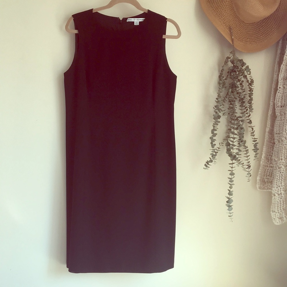 Classic black shift dress